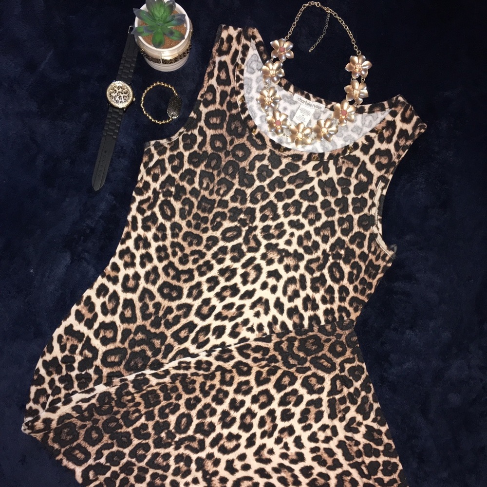 Leopard print Charlotte Russe Dress Sz Med